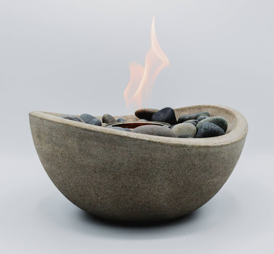 Wave Table Top Fire Bowl