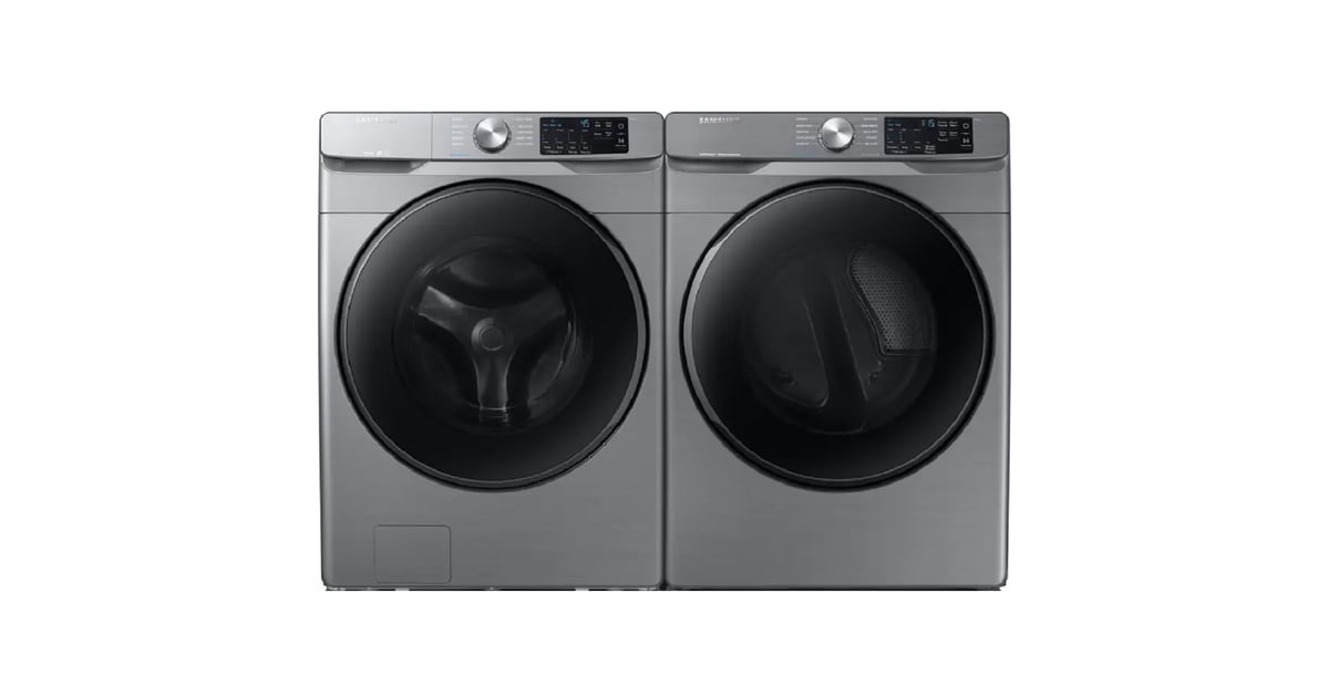 A Laundry Upgrade Samsung Platinum FrontLoad Washer & Electric Dryer