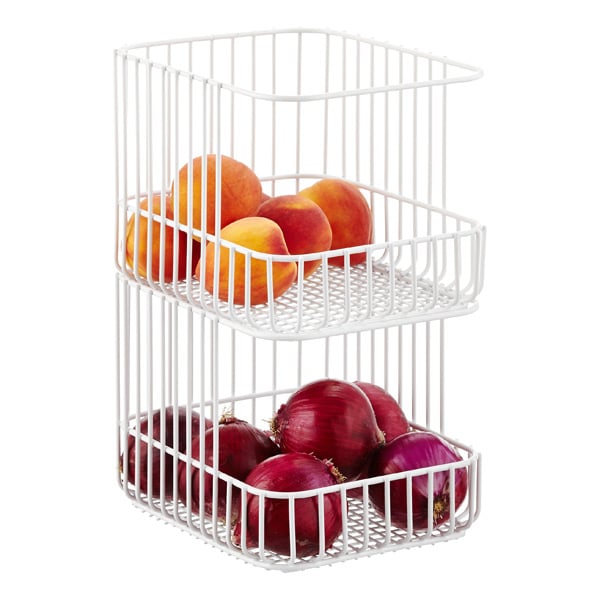 Container Store Scala Steel Wire Stackable Baskets