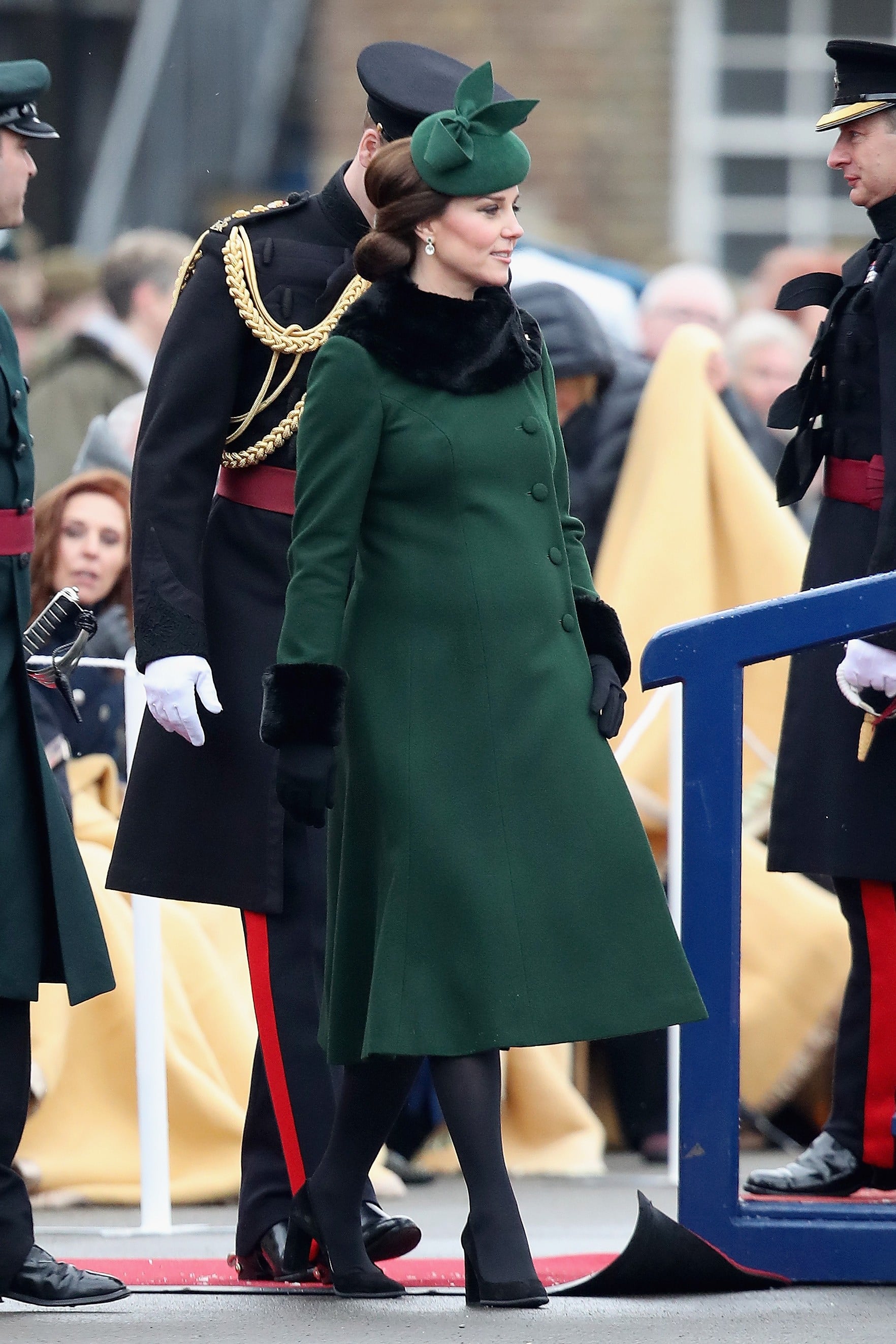 Kate Middleton s Green Catherine Walker Coat POPSUGAR Fashion