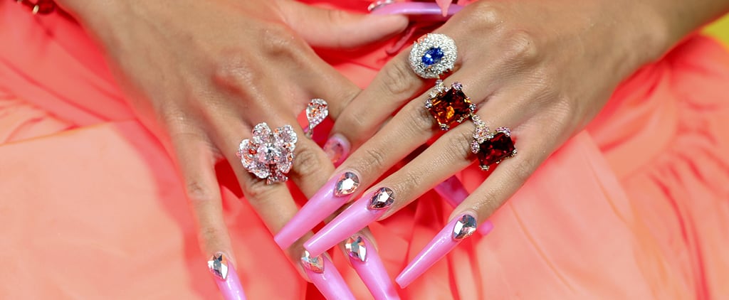 Saweetie Was Frosted at the Billboard Awards — Check Out Her Icy Pink 3-Inch Manicure