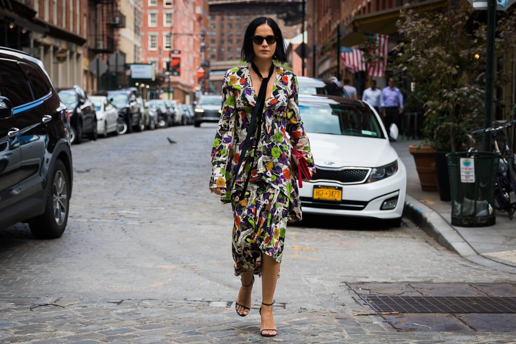 Skinny Scarves? Still Totally Cool. Wear One Loosely Over Your Boho Maxi