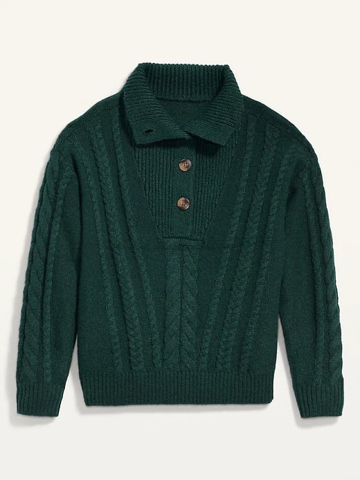 Old Navy Button-Front Cable-Knit Sweater
