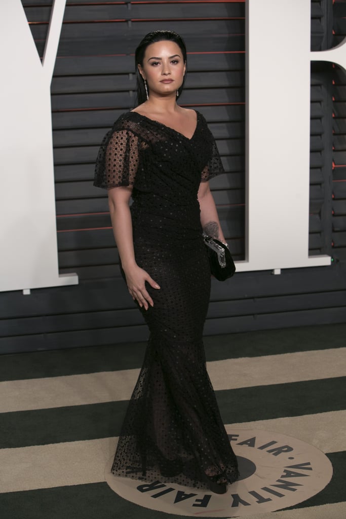 Demi Lovato Dress at Oscars Vanity Fair Party 2016