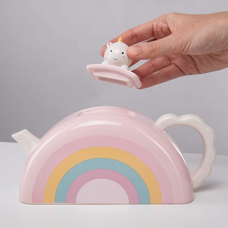 For Entertaining: Smoko Ceramic Elodie Unicorn Rainbow Teapot Set