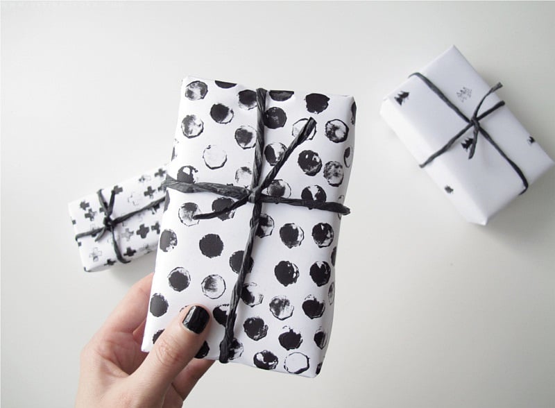 Black and White Gift Wrap | DIY Gift Wrap | POPSUGAR Smart Living Photo 48
