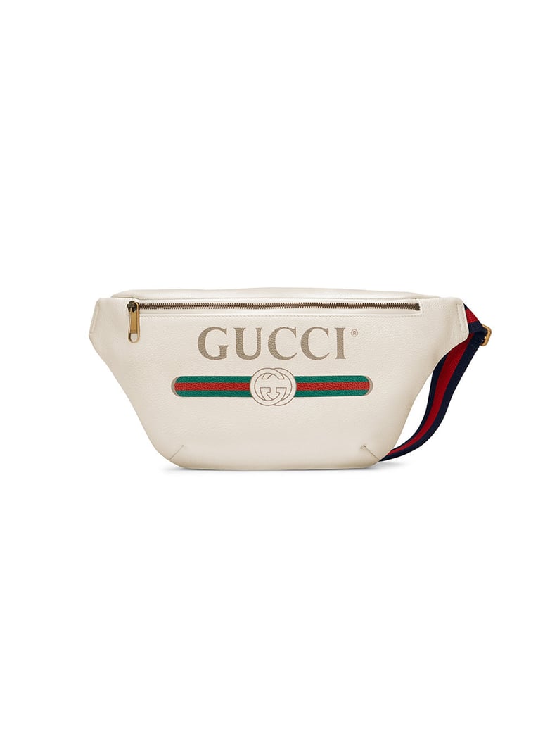 Gucci Print Leather Belt Bag