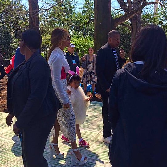 Beyonce and Blue Ivy at White House Easter Egg Roll 2016
