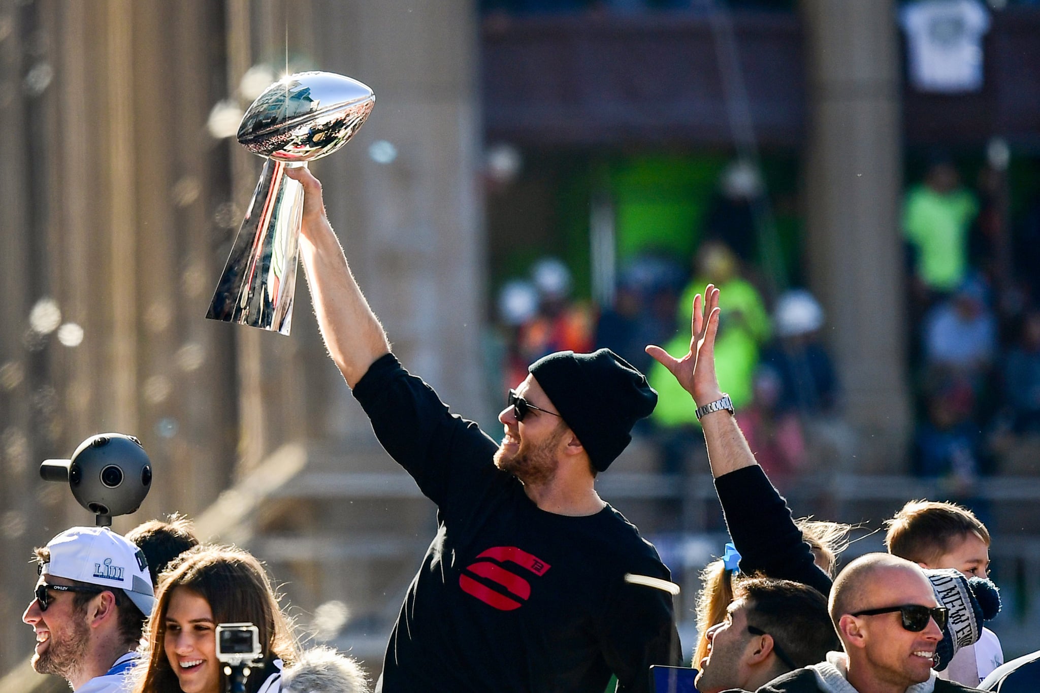 Celebrity & Entertainment | Tom Brady and His Adorable Kids Are the Real MVPs of the Super Bowl Parade | POPSUGAR Celebrity Photo 21