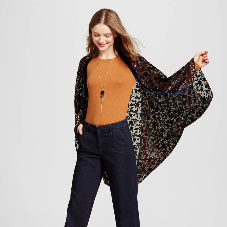 A New Day Ditsy Velvet Floral Kimono