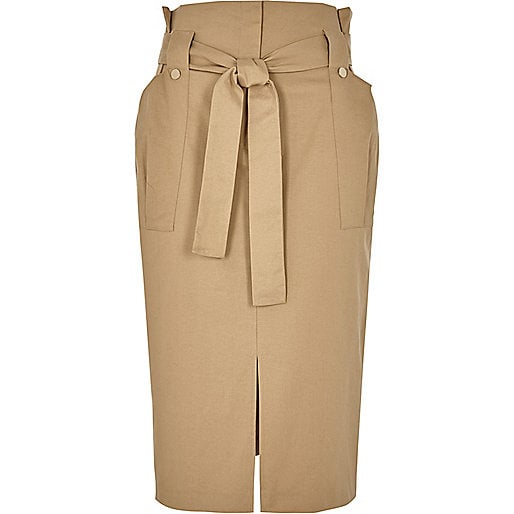 River Island Light Brown Skirt