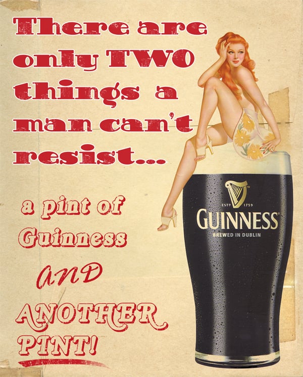 Beer Vs Women The Age Old Dilemma Vintage St Patricks Day Ads 4256