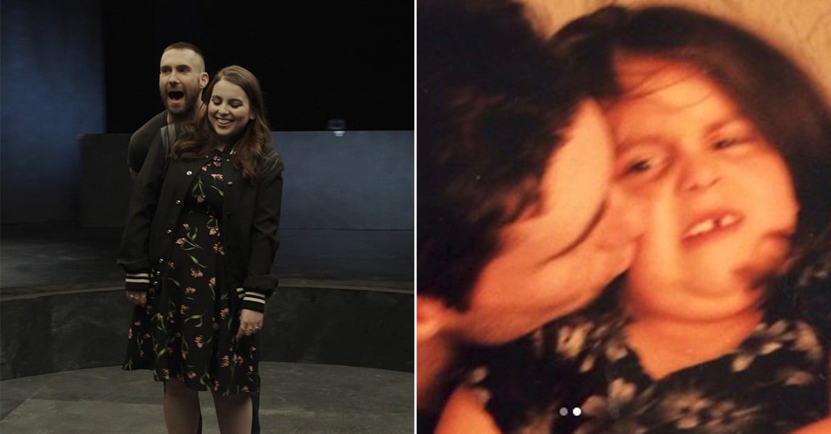 Beanie Feldstein and Adam Levine Throwback Instagram Photo POPSUGAR