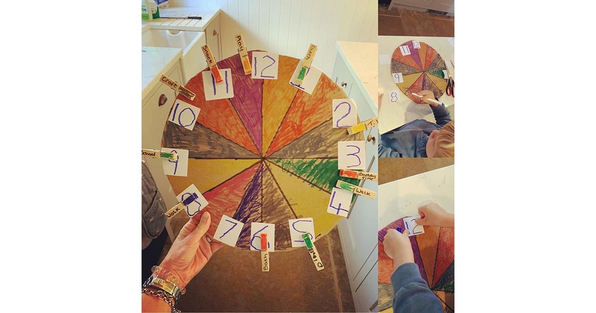 Create a colorcoded clock. Things Kids Can Do With Cardboard Boxes