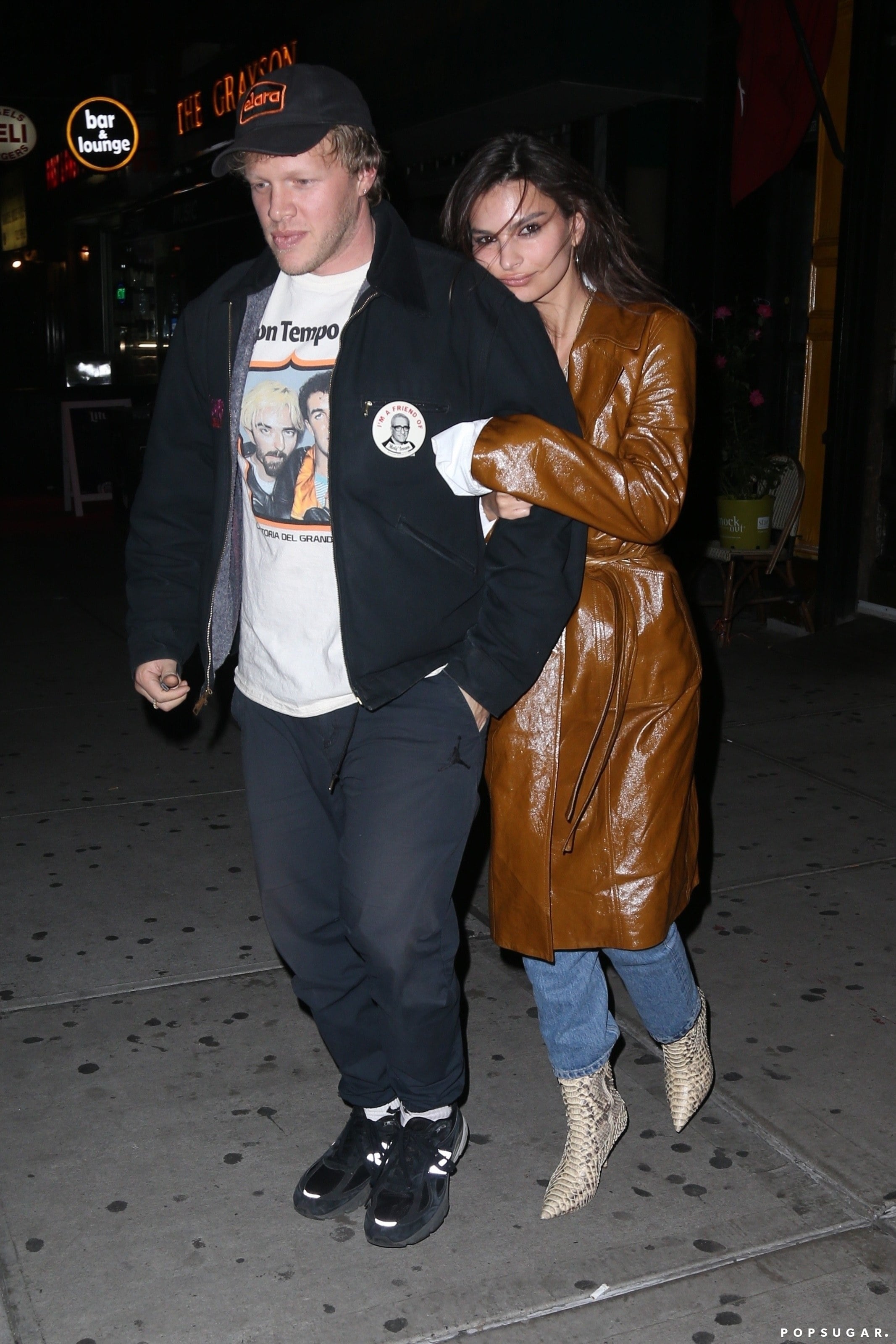 Emily Ratajkowski s Yeezy Snakeskin Boots POPSUGAR Fashion