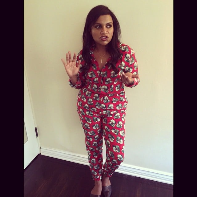 Even Her Loungewear Is Stylish Mindy Kaling Instagrams Popsugar 