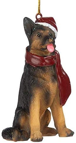 Design Toscano German Shepherd Christmas Tree Ornament