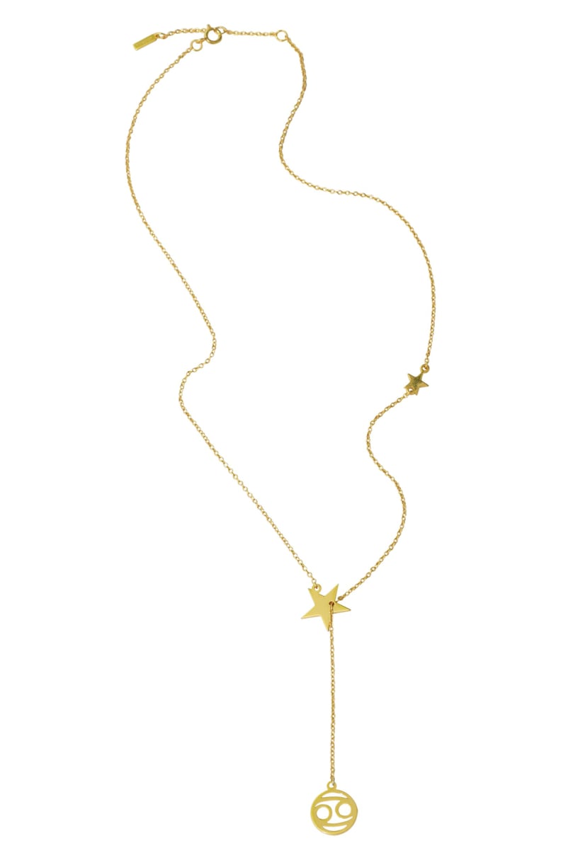 ADORNIA Cancer Zodiac Lariat Necklace