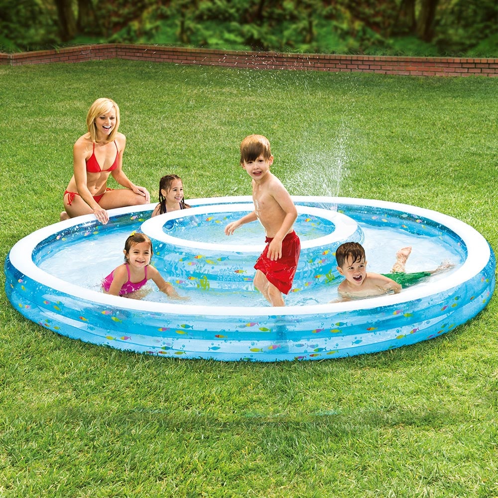 Intex Inflatable Wishing Well Pool With Sprayer