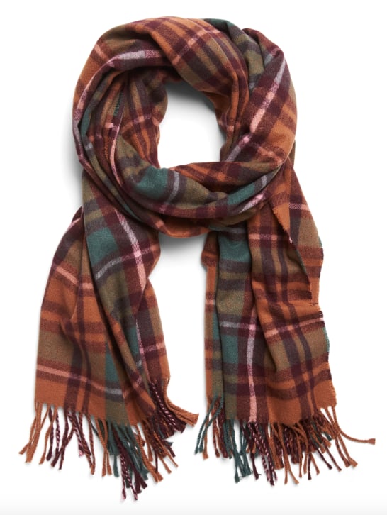 Plaid Lightweight Rectangular Scarf