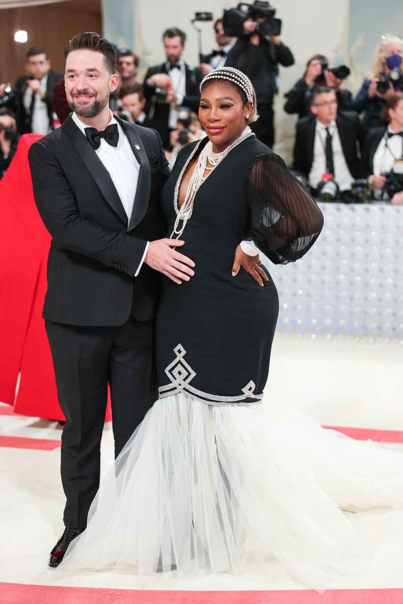 Alexis Ohanian and Serena Williams at the 2023 Met Gala: Karl Lagerfeld: A Line of Beauty held at the Metropolitan Museum of Art on May 1, 2023 in New York, New York. (Photo by Christopher Polk/WWD via Getty Images)