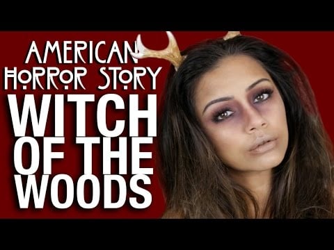 简单的万圣节化妆:“美国恐怖故事”女巫的森林化妆教程＂class=