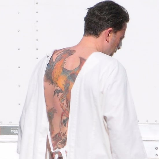 Ben Affleck's Back Tattoo Pictures