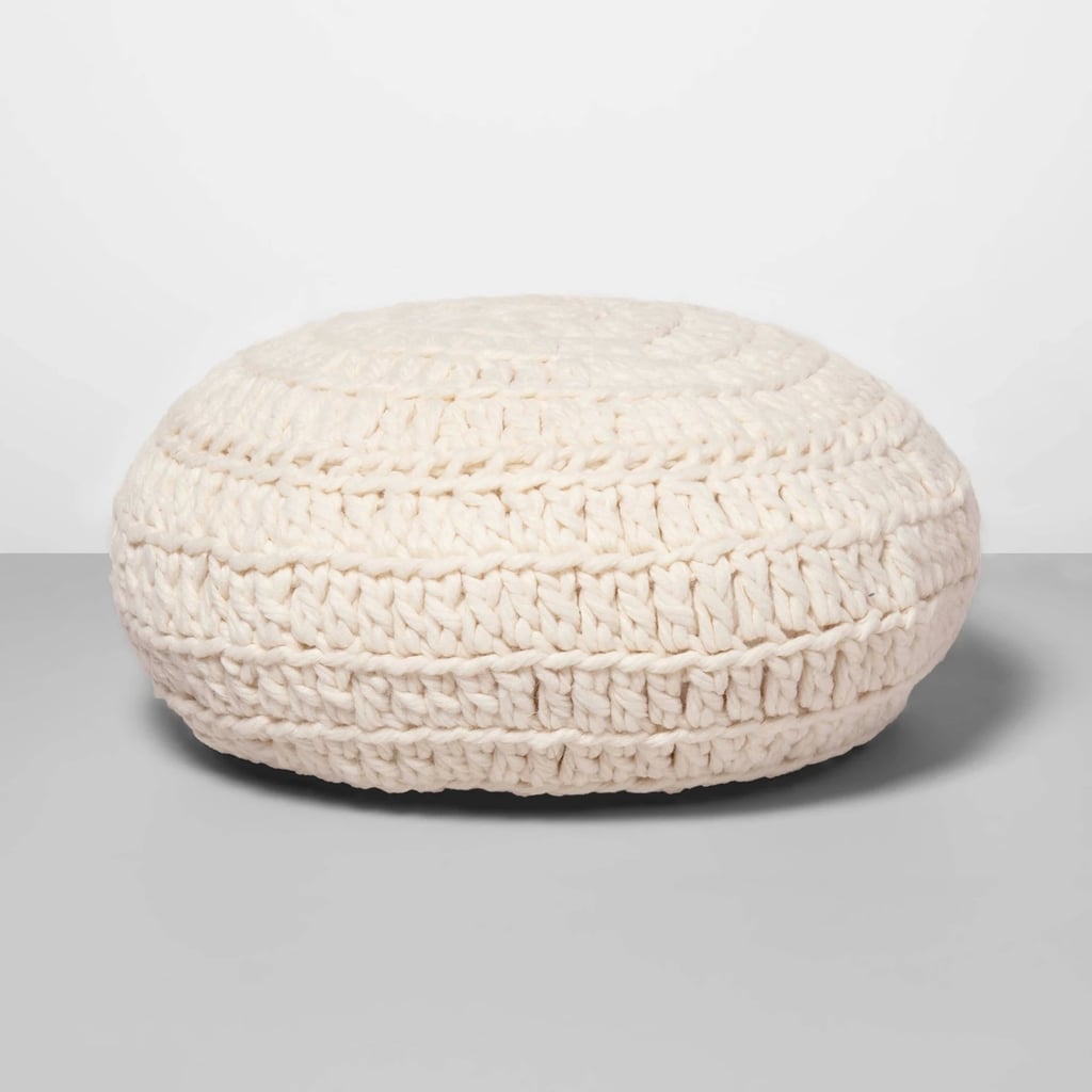 Round Hand Crochet Throw Pillow