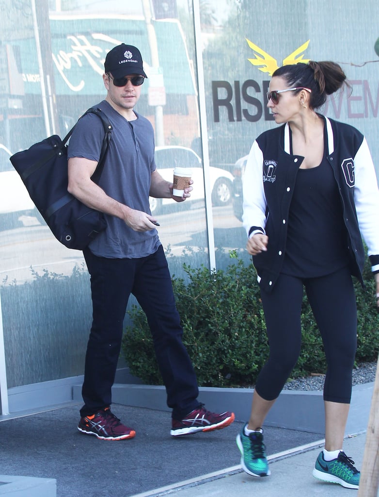 Matt Damon and Luciana Barroso Out in LA December 2015