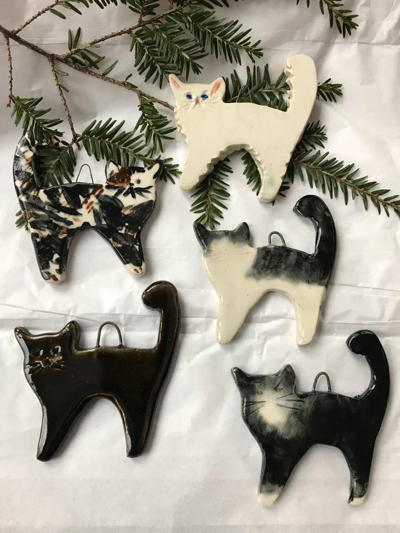 Clay Cat Ornament