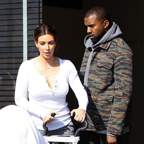 Kim Kardashian and Kanye West Out With North West
