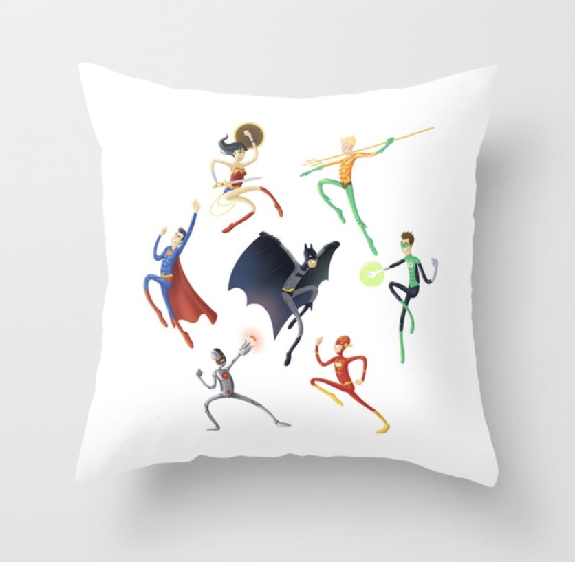 A Justice League Throw Pillow