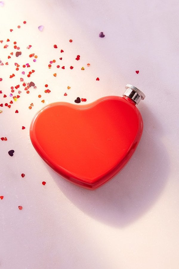 6-Oz Heart Flask ($14)