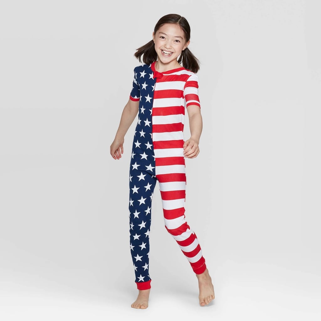 Snooze Button Kids Stars and Stripes Family Pajama Union Suit