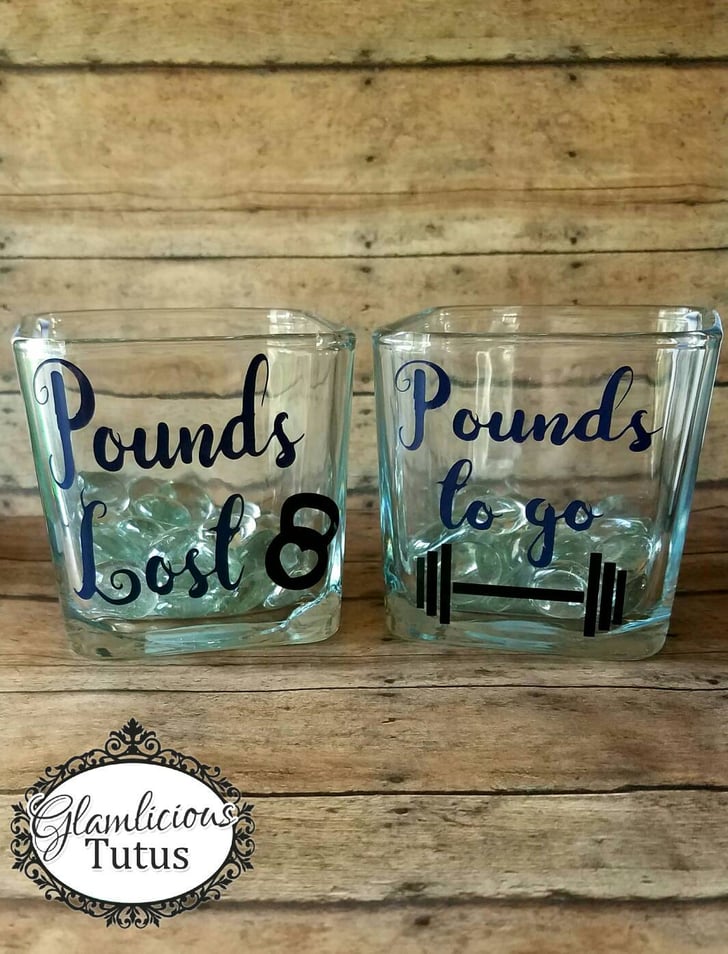 Weight Loss Jar With Black Wording On Etsy How To Use Marble Jars For