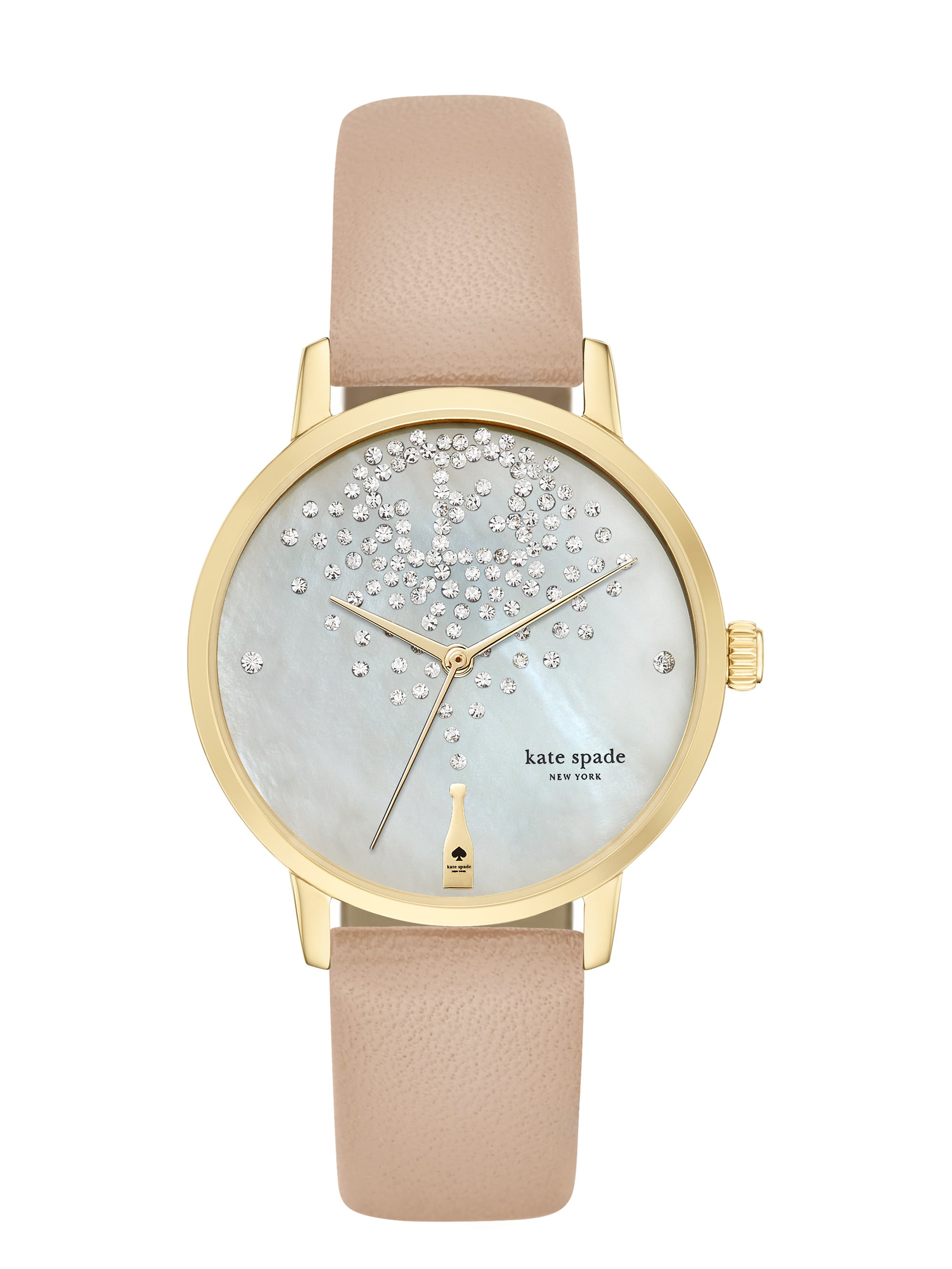 Kate spade champagne bottle necklace top
