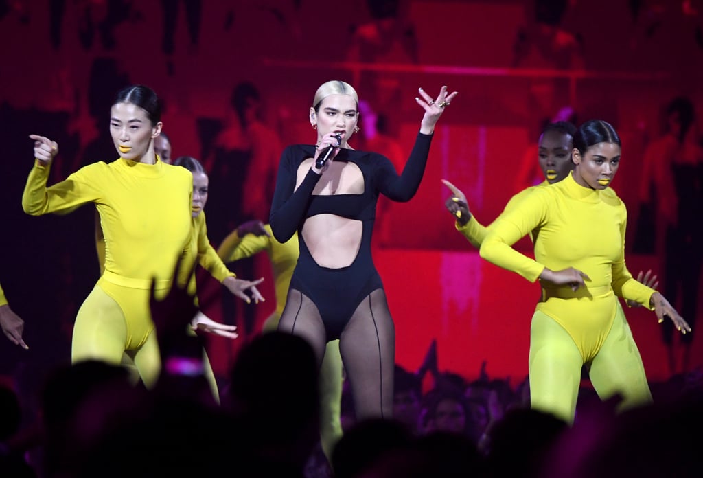 Dua Lipa Performing Dont Start Now At Mtv Emas Video Popsugar Entertainment 8093