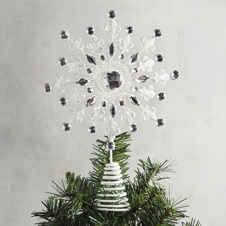 White and Silver Tree Topper (20) Pier 1 Christmas Decor 2017
