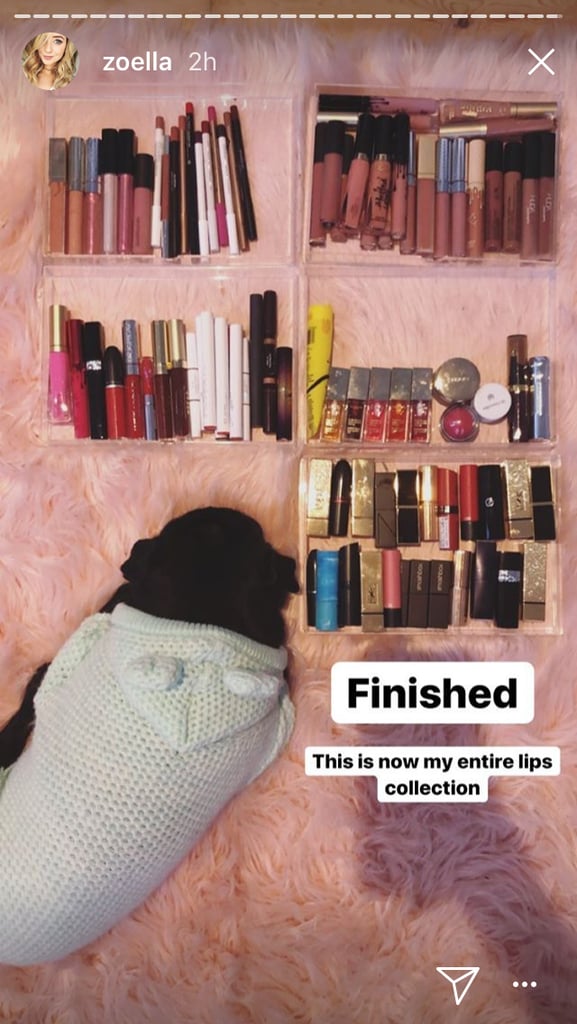 And She Put The Lipsticks She Decided To Keep Back Where They