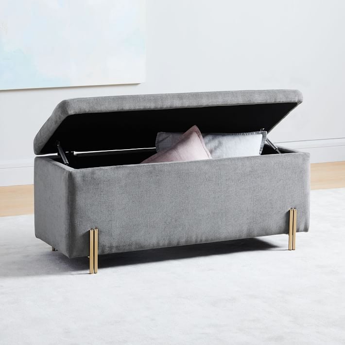 A Glamorous Bench: West Elm Mod Storage Bench