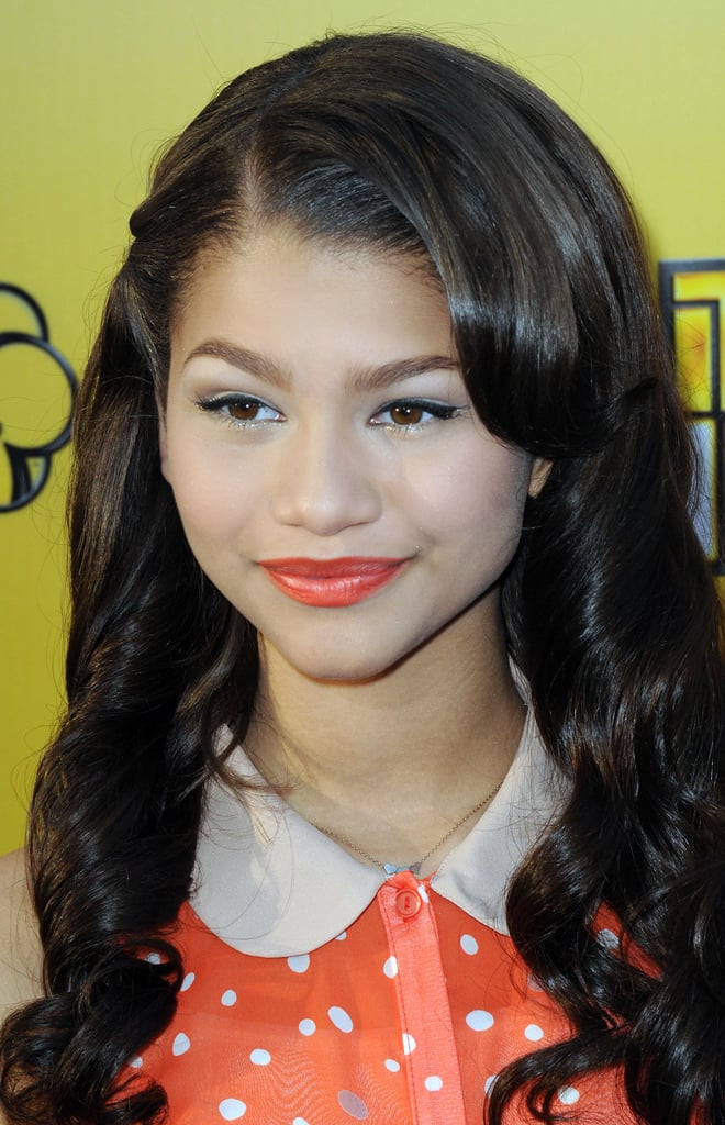 Zendaya's Coral Lipstick at the Let It Shine Premiere in 2012