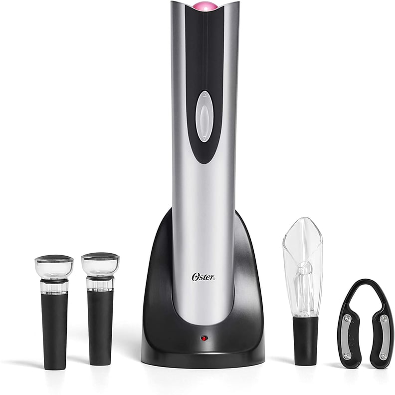Oster 4-in-1 Wine Savoring Experience with Cordless Electric Wine Opener