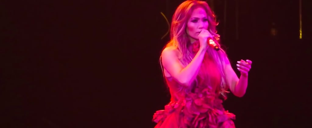 Jennifer Lopez Sings Selena's "Si Una Vez" on Tour Video