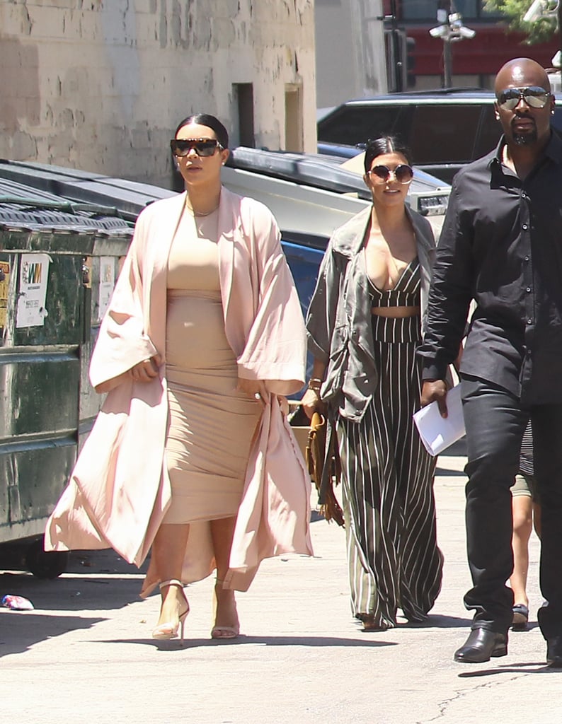 Kim Kardashian Baby Bump Pictures Out With Family July 2015