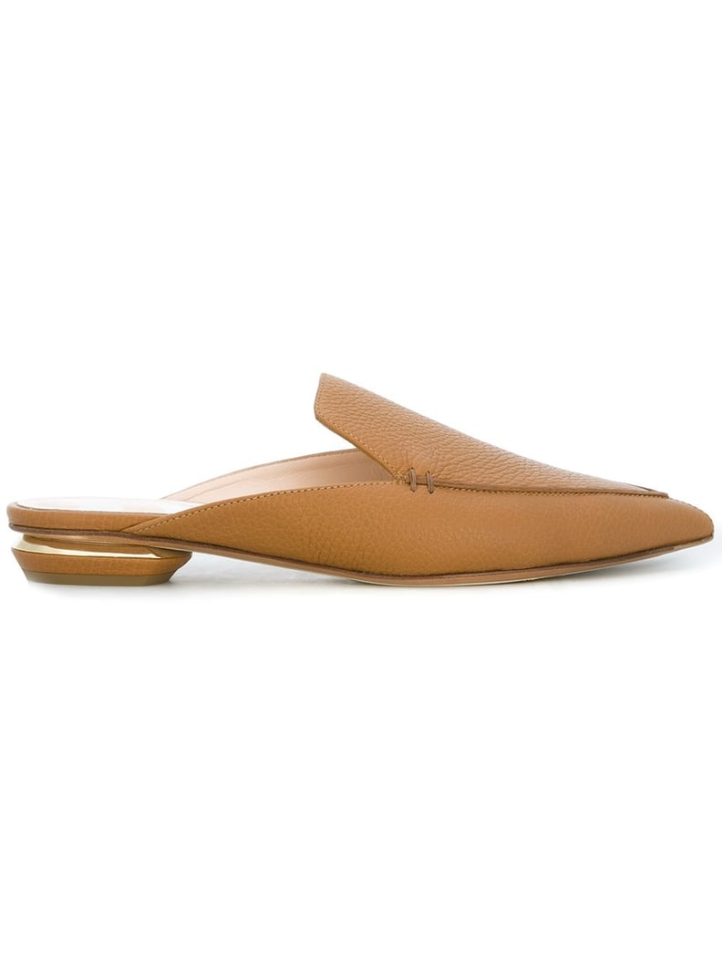 Nicholas Kirkwood Beya Leather Flat Mules