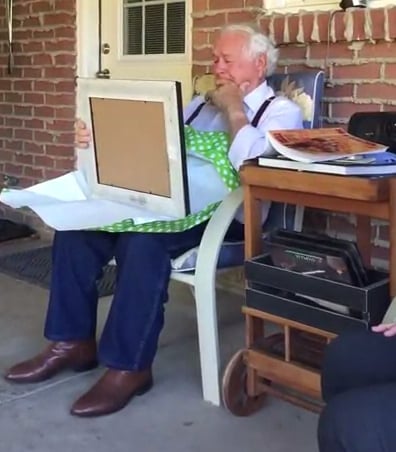 Grandpa Gets Drawing of Late Wife