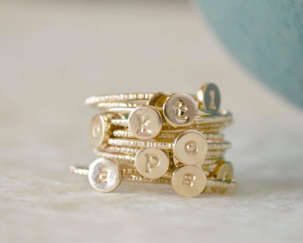 Monogrammed Ring Set