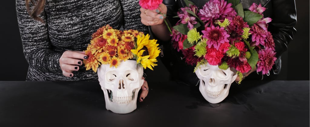 DIY Skull Floral Arrangement