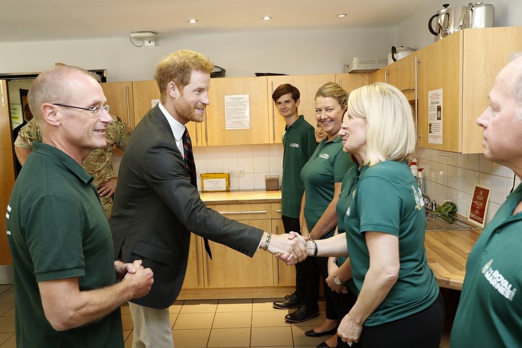 Prince Harry Visits the Royal Marines September 2018