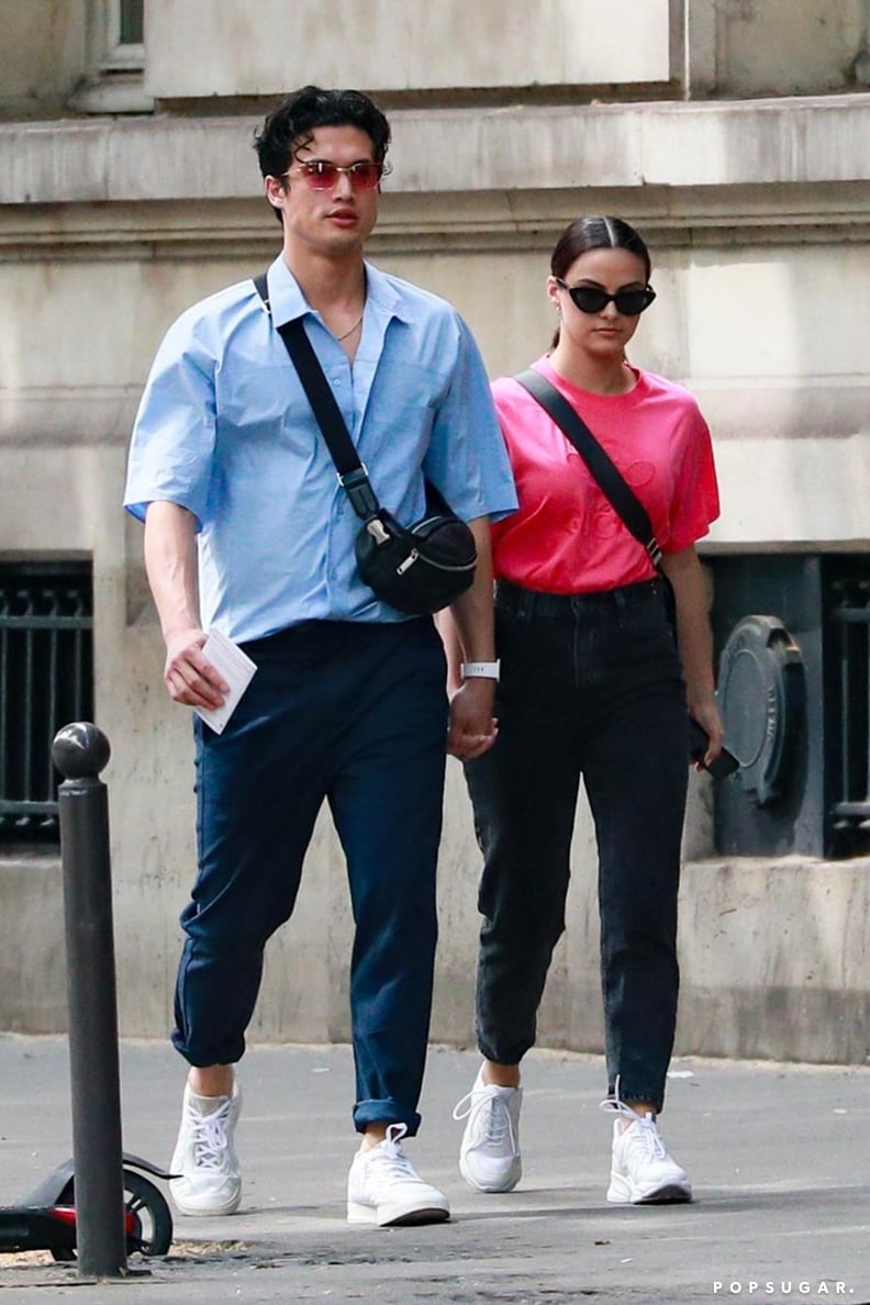 Camila Mendes and Charles Melton in Paris